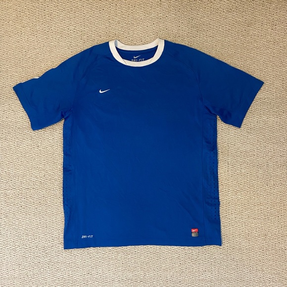 Nike Shirts Mens Blue Nike Drifit Training Shirt Size L Poshmark